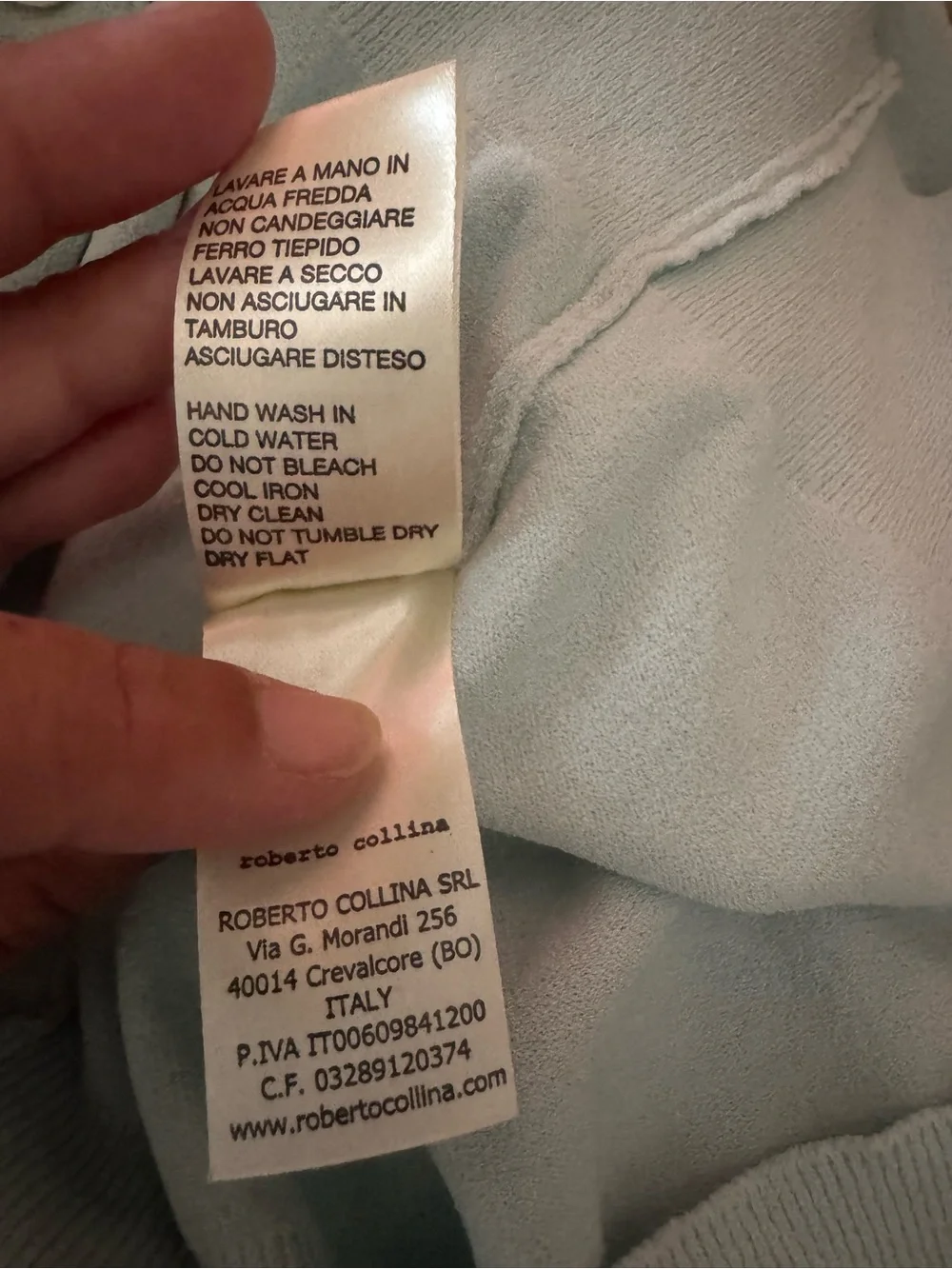 Roberto Collina Crew Neck Cardigan Size Large Italian Luxury